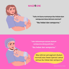 Stop debat cara persalinan untuk perempuab instatree