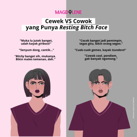 Cewek vs Cowok yang Punya Resting Bitch Face