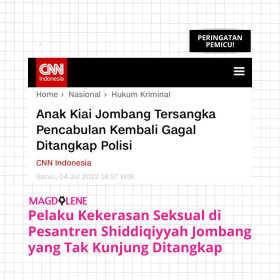 Pelaku kekerasan seksual jombang