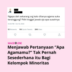 Menjawak Pertanyaan, Apa Agamamu? Instatree